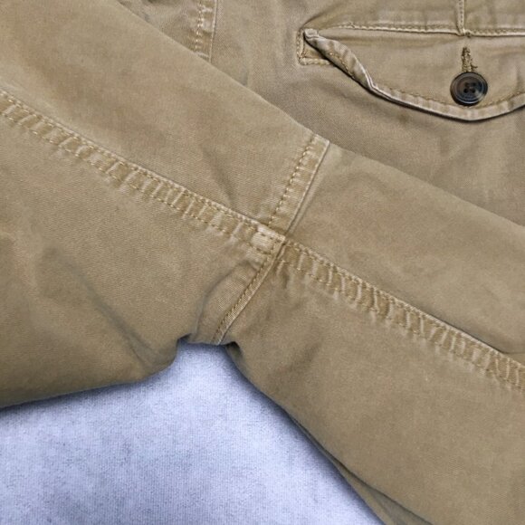 American Eagle Mens Shorts size 31 Brown Flat Front Flap Pockets Next Level Flex - Picture 12 of 12